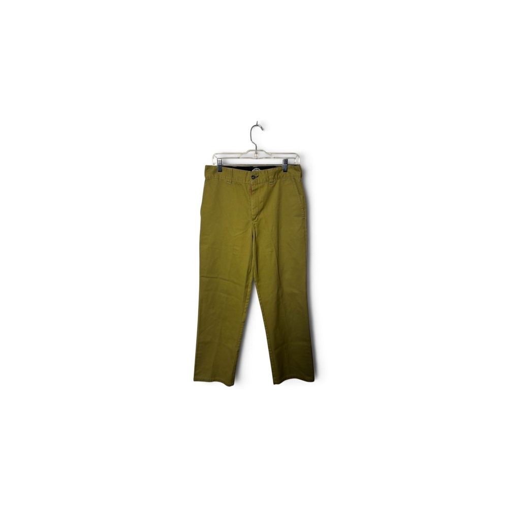Dickies Skateboarding Pants Mens 30x30 Olive Green Twill Regular Fit Straight